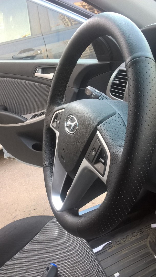 обтягивание руля солярис — KIA Rio (3G), 1,6 л, 2017 года | аксессуары ...
