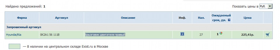 0K2A156111B Защита двигателя KIA SEPHIA 98-01 RH ST-KAS2-025-1 KIA ...