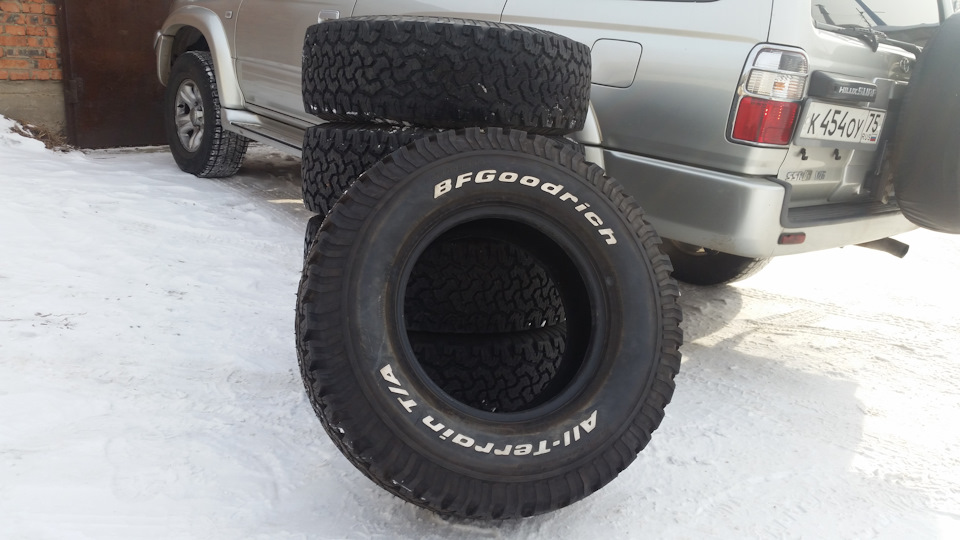 Летняя обувка BF Goodrich AT 265\75\16 + литьишко — Toyota Hilux Surf ...