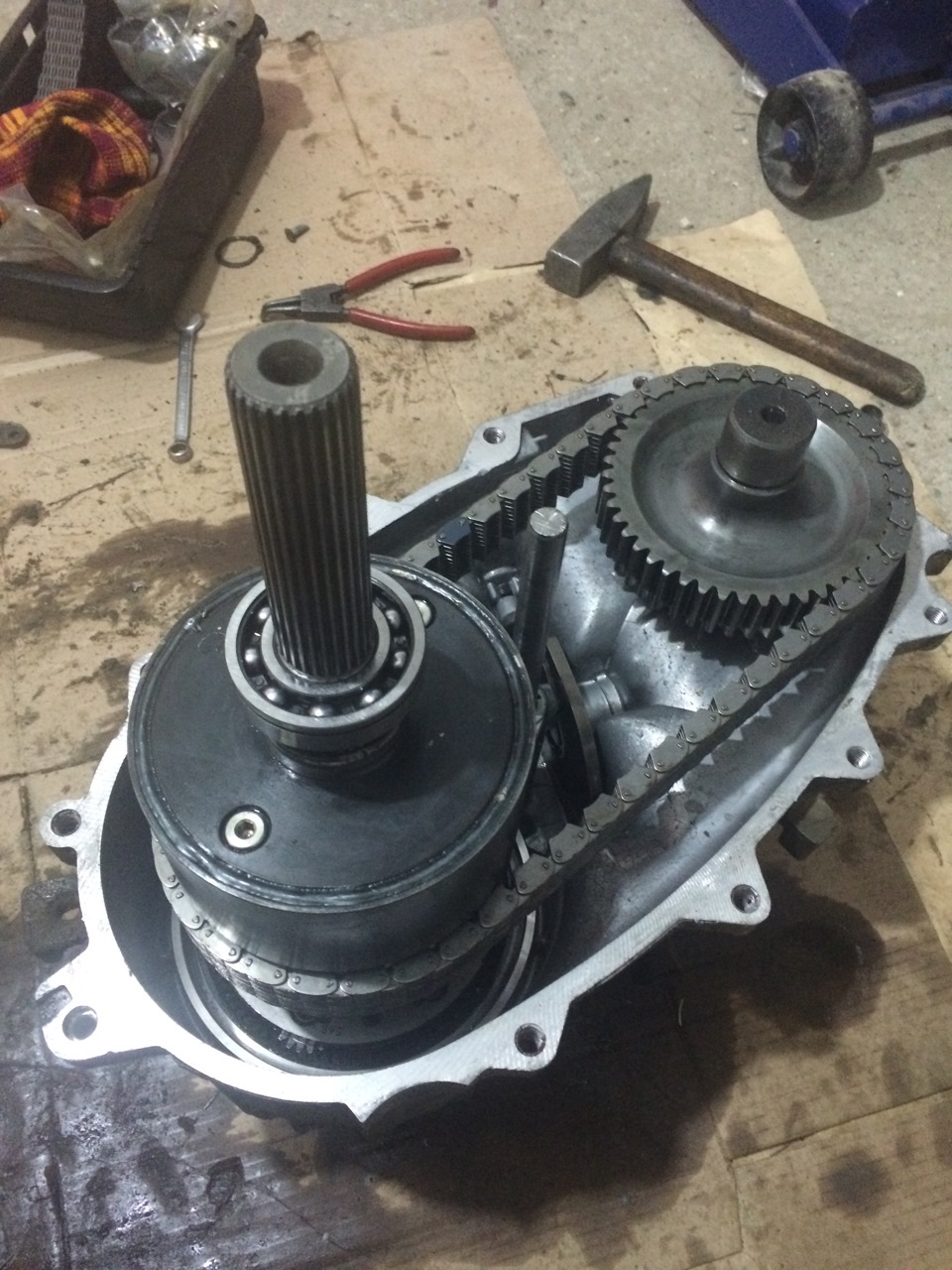 Замена цепи в раздатке — Jeep Grand Cherokee (ZJ), 5,2 л, 1997 года ...