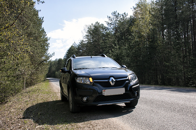 Дорожный фотосет. Борисов — Лепель — Renault Sandero Stepway (2G), 1,6 ...