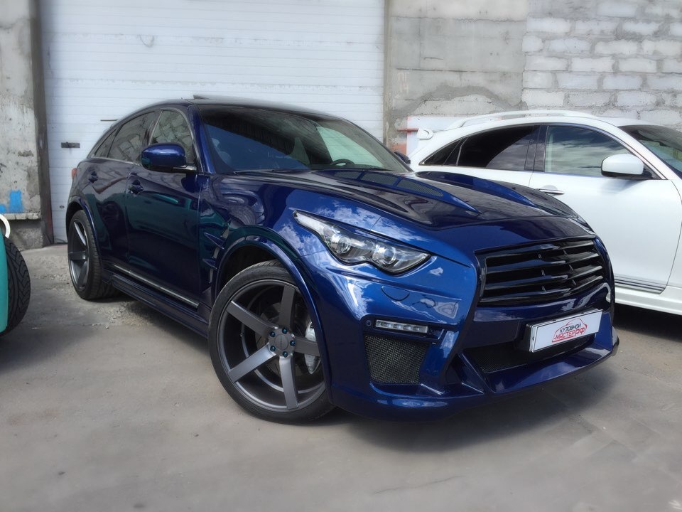 23 962. Инфинити qx70 синий. Infiniti qx70 r22. Инфинити qx70 антихром. Infiniti qx70 Tuning обвес синяя.