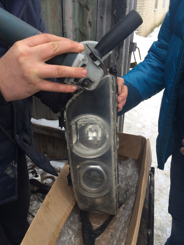 Замена стекла рестаилинговой фары на бмв е39 если герметик не ...