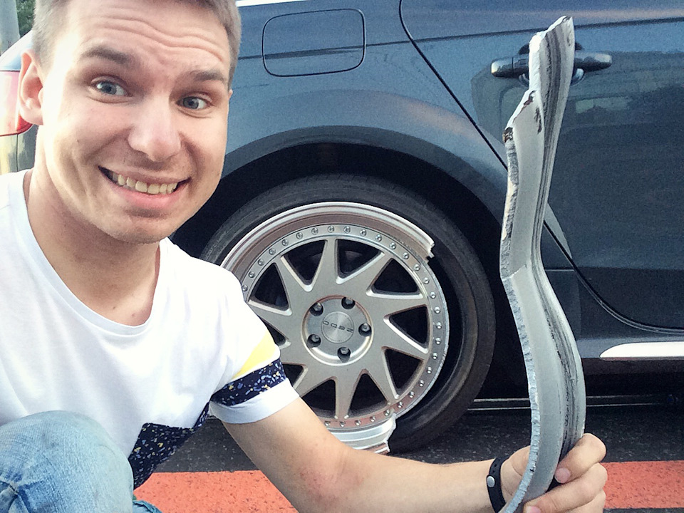 45) ДТП(( Матиз поломал "ротиформы" ((( — Audi A4 Allroad (B8), 2 л ...