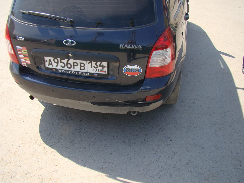 ДТП. Смотрите внимательно при езде задом! — Lada Калина универсал, 1,6 ...