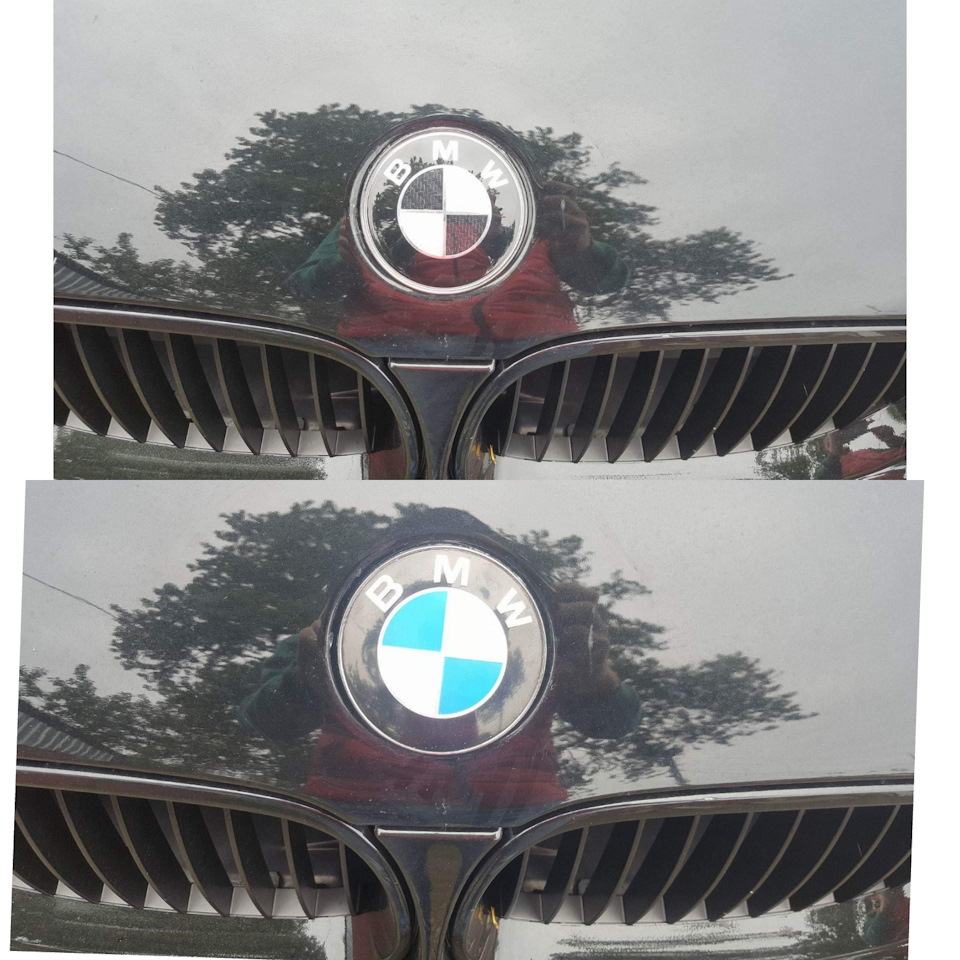 Черно-белые значки — BMW 5 series Touring (E61), 2,5 л, 2005 года ...