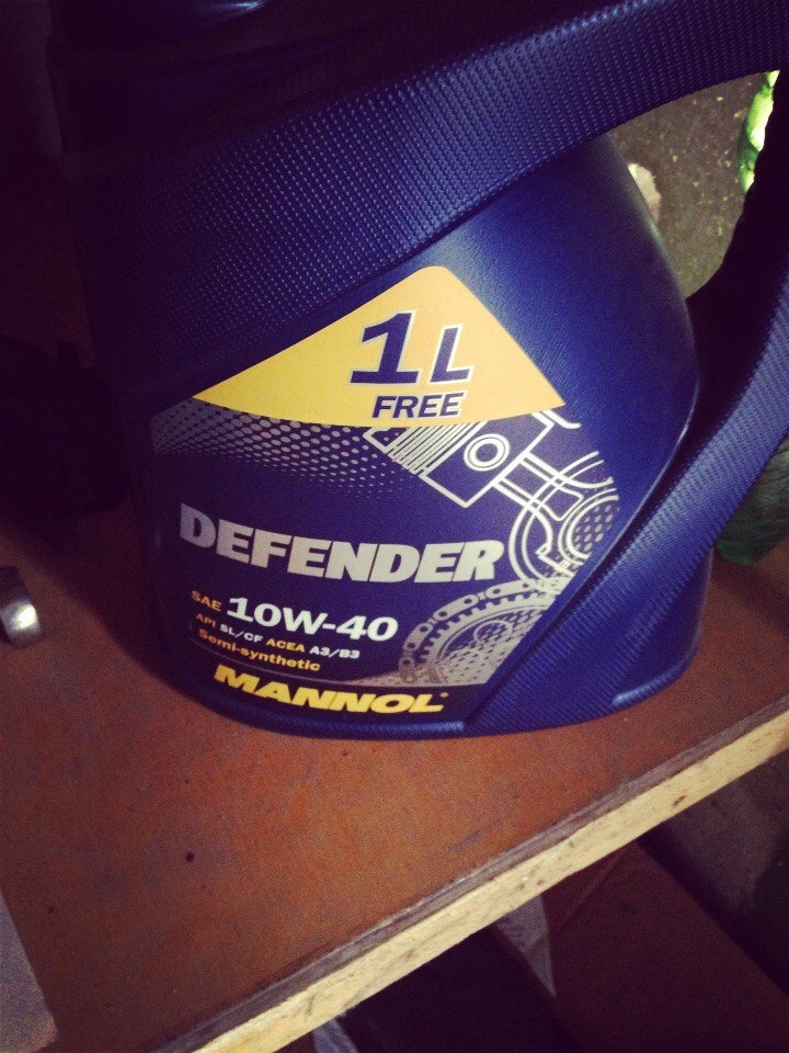 Моторное масло Mannol Defender 10w-40 — Mazda 626 IV (GE), 2,5 л, 1993 ...