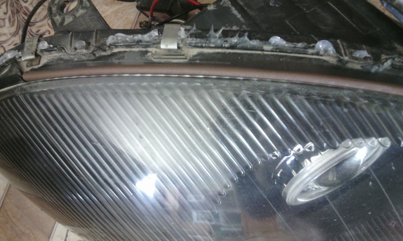 67.Фары: покраска отражателя и новые реснички — Chevrolet Lanos, 1,5 л ...