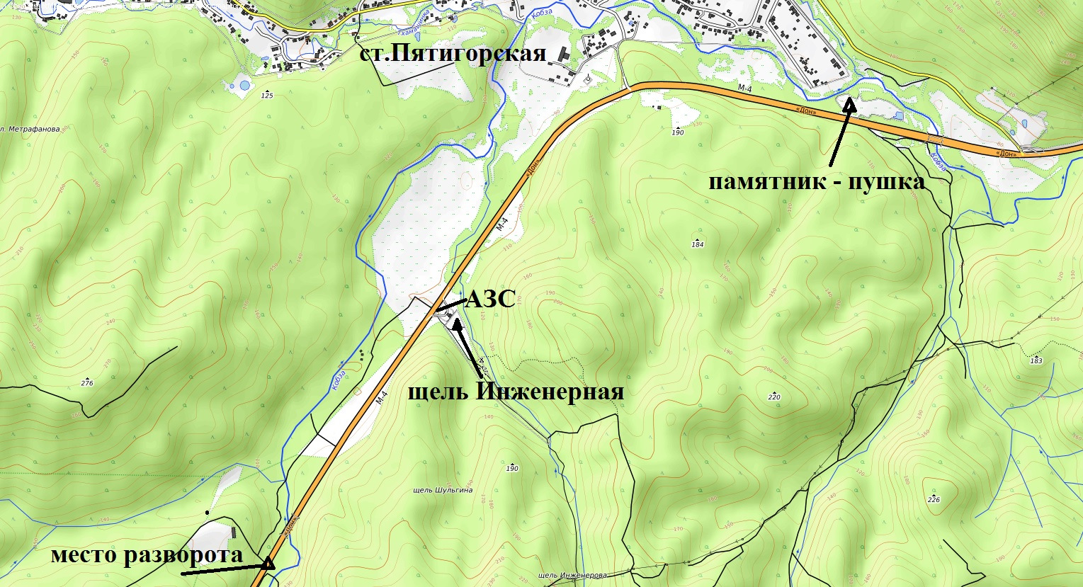 Карта района горячеключевского района