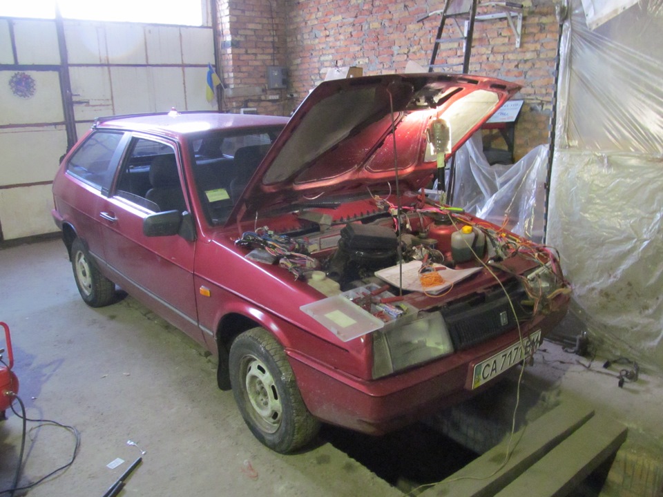 ВАЗ 2108 Замена проводки, Замена центрального блока, подключение ...