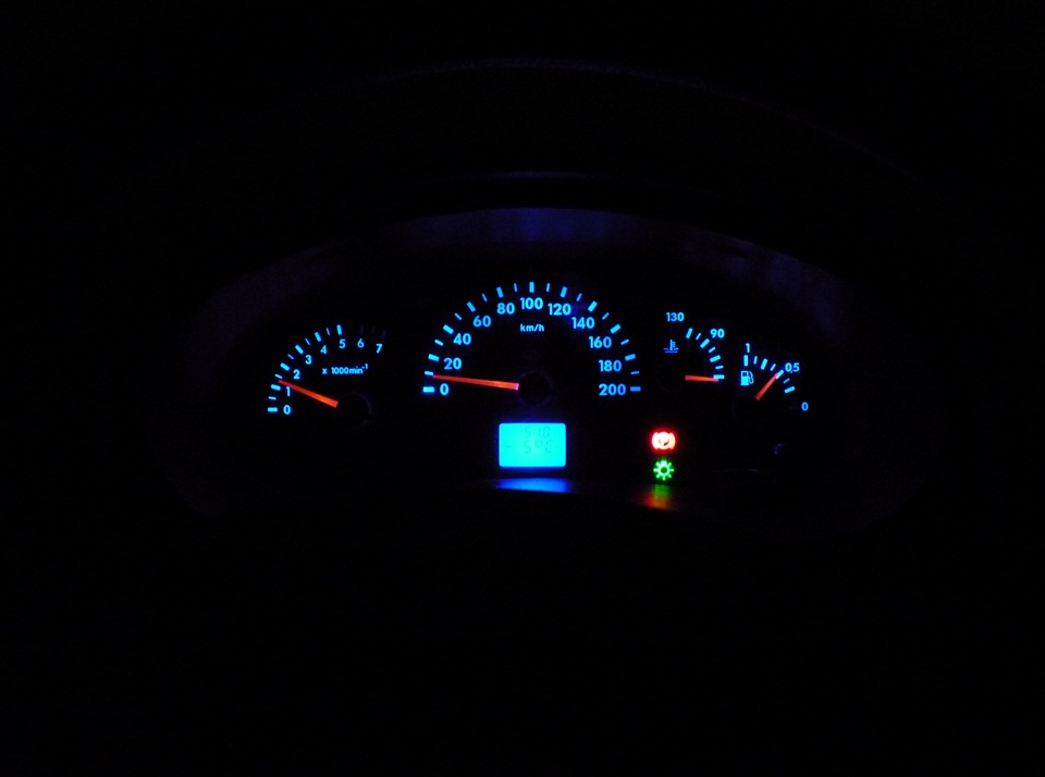 Подсветка приборной — Lada Калина Хэтчбек (1G), 1,6 л, 2007 года ...