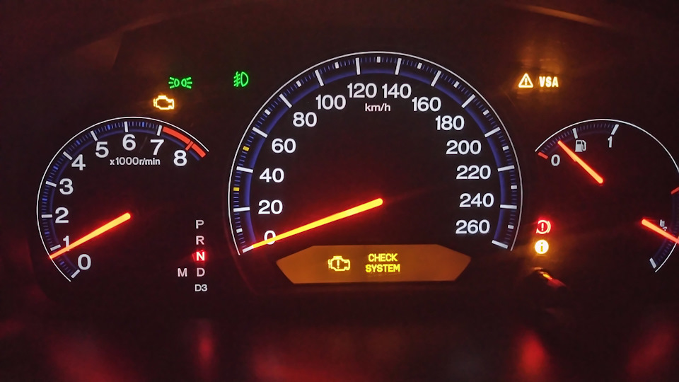 Горит чек VSA SYSTEM — DRIVE2