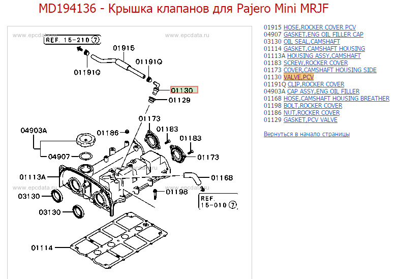 Течь клапанной крышки паджеро 4