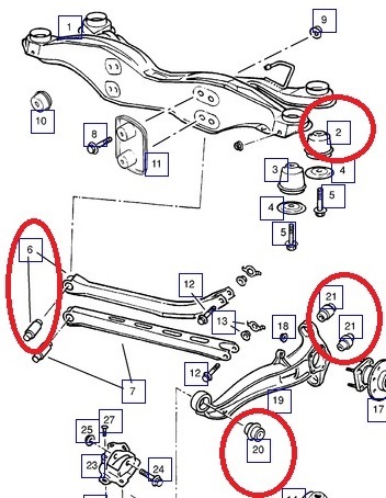 Схема задней подвески opel vectra b