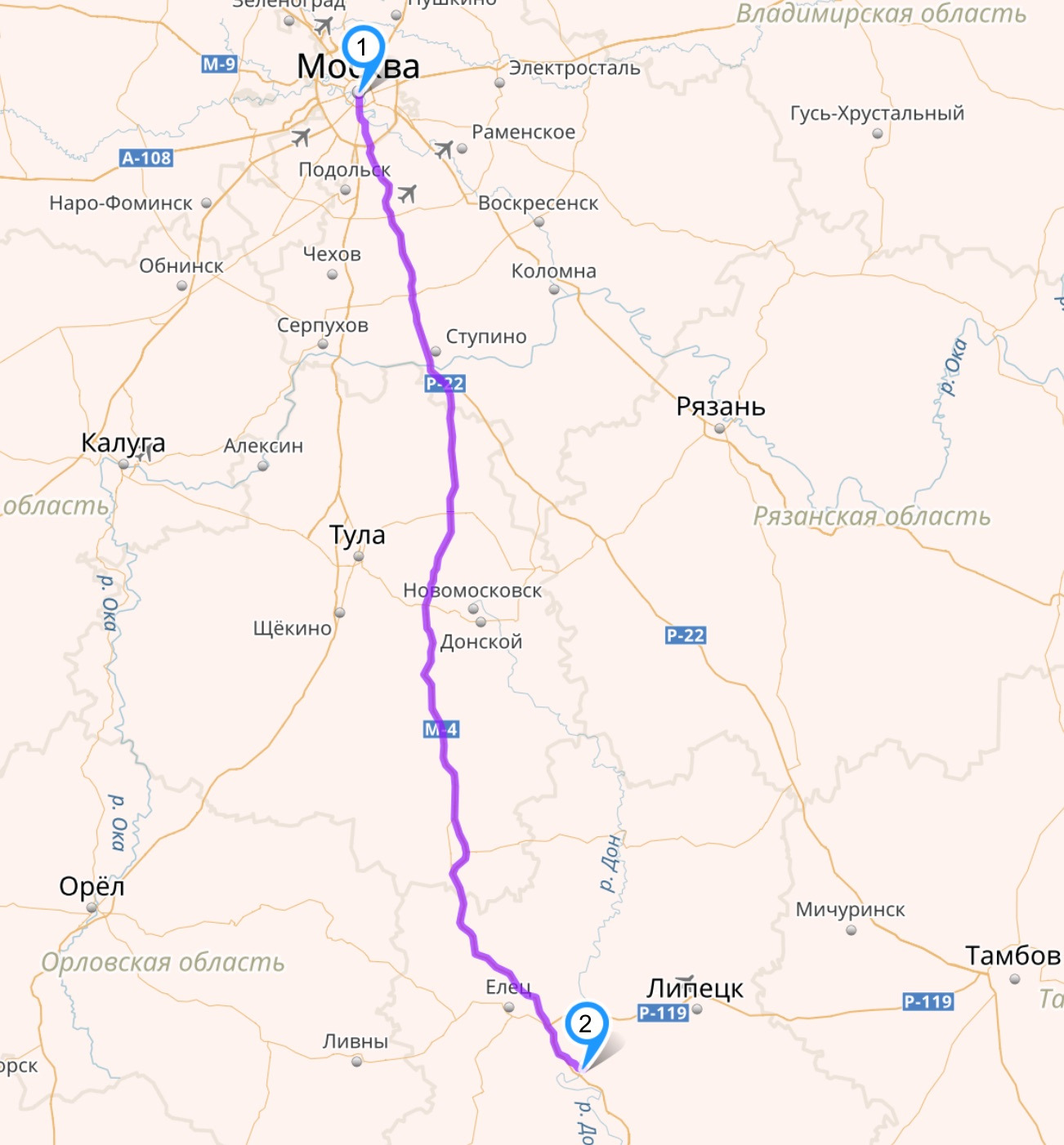 Орел ливны расстояние. Задонск Липецкая область на карте России. Ливны Задонск. Маршрут Рязань Ступино. Задонск Воронеж карта.