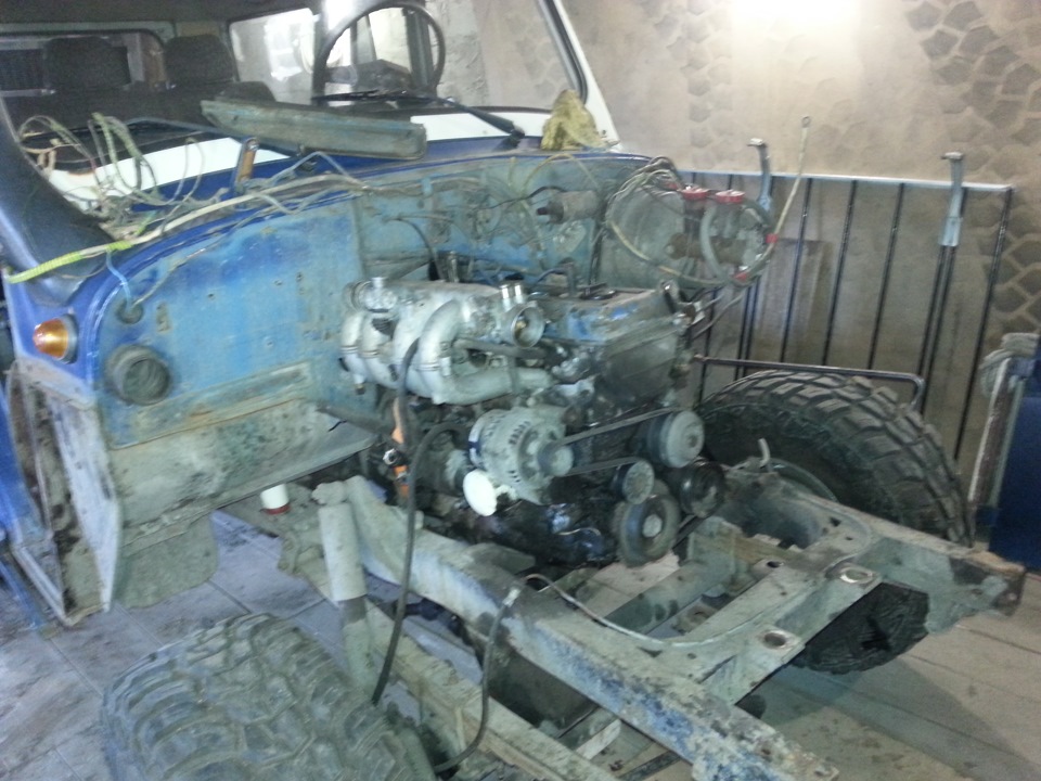 Замена 417 на 406i ч.2 установка — УАЗ 31514, 2,3 л, 1997 года | своими ...