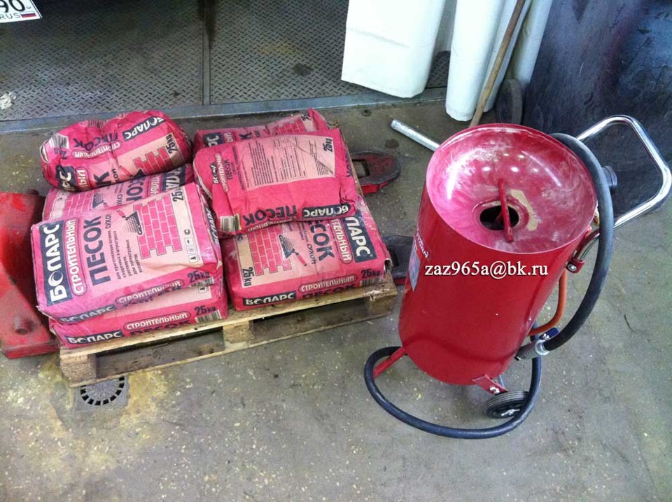 Пескоструйка в действии… ;) — Москвич 408, 0,5 л, 1979 года | кузовной ...