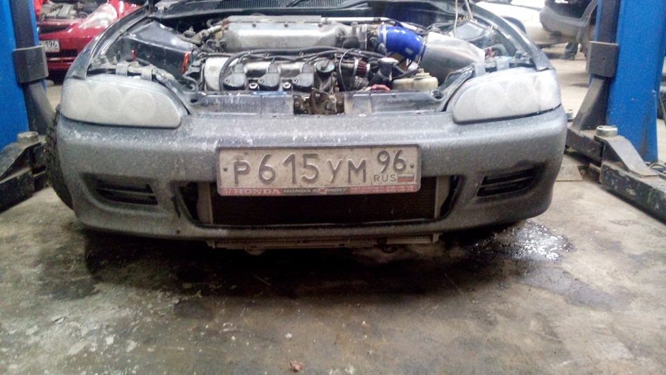 Сетка в бампер + надпись на заднее стекло — Honda Civic Hatchback (5G ...