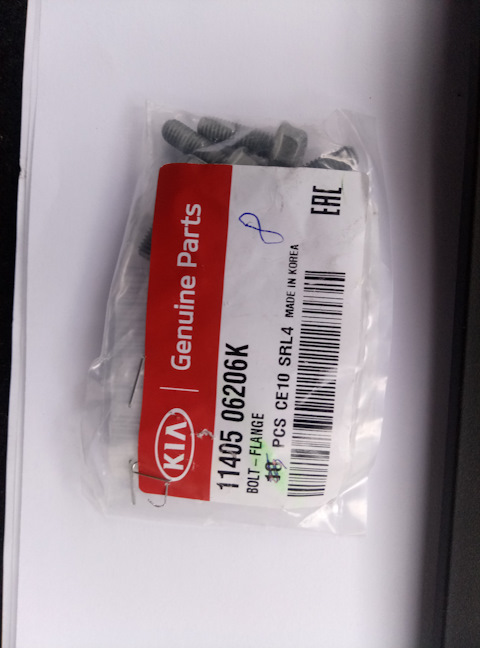 1140506206K БОЛТ М13 KIA HYUNDAI | Запчасти на DRIVE2