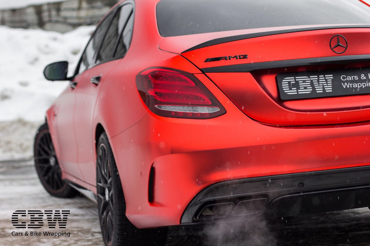 Mercedes c63 AMG Orange