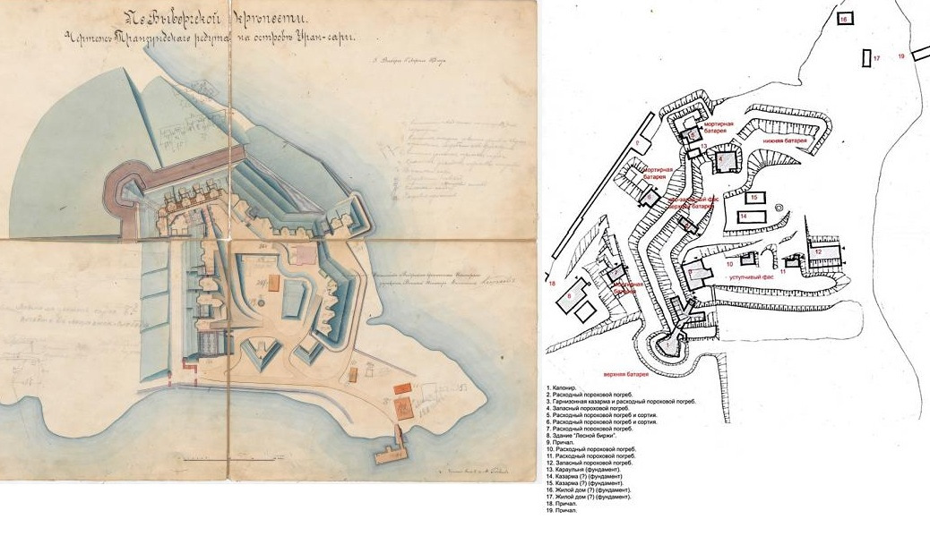 План выборгского замка
