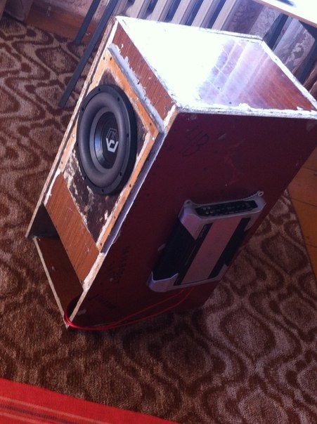 Сборка системы)новые провода к динамику, новый динамик урал 10.3, после ...