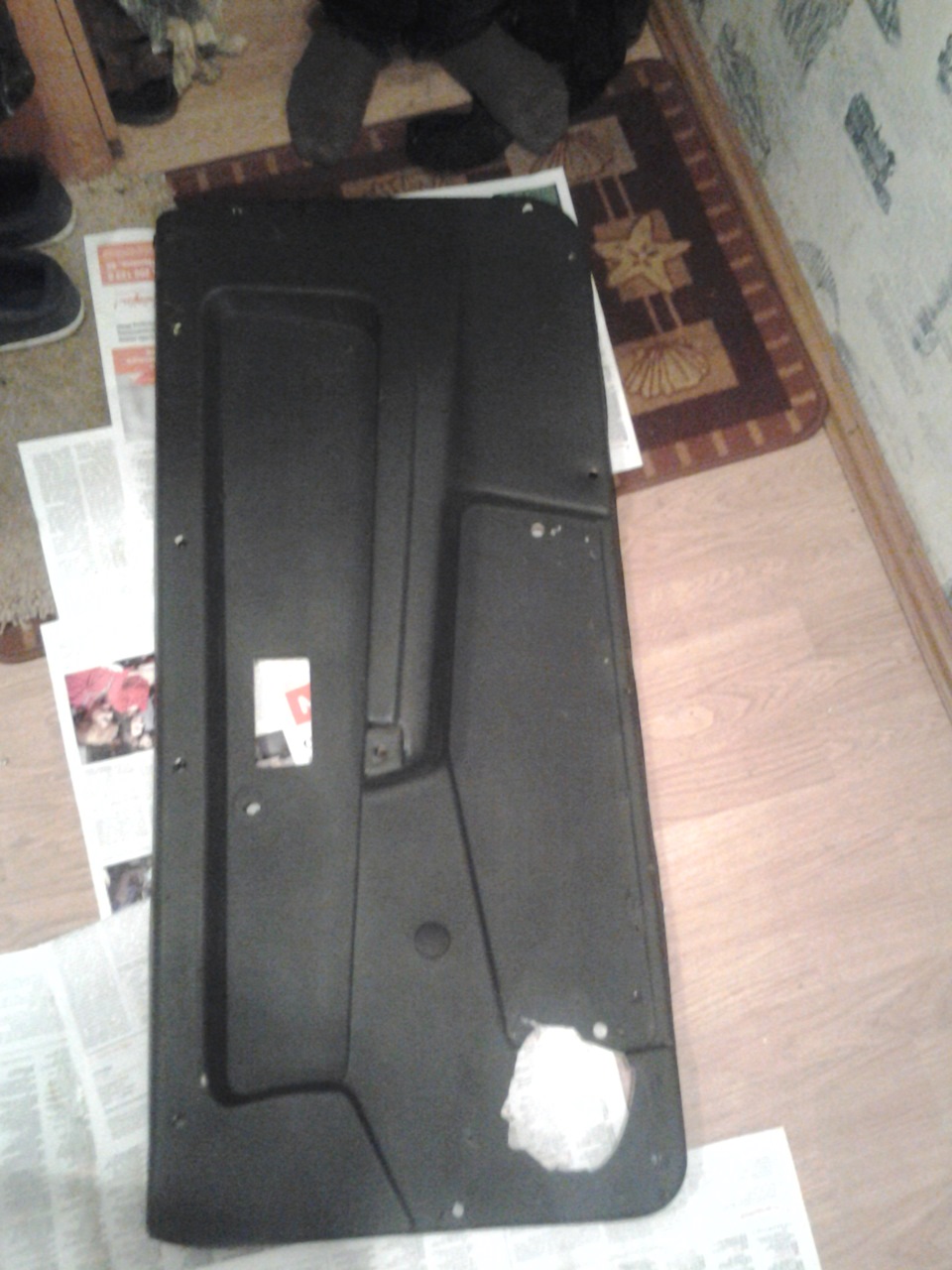 Перетяжка дверных панелей карпетом. — Lada 21083, 1,5 л, 2001 года ...