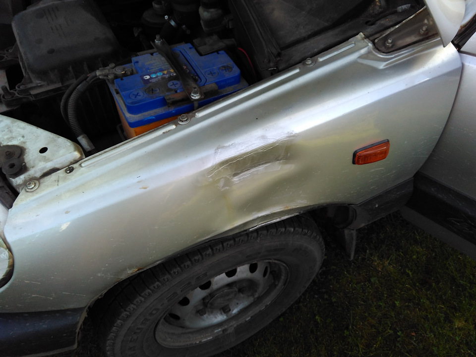 Выгибаем и красим крыло — Chevrolet Niva, 1,7 л, 2003 года | кузовной ...