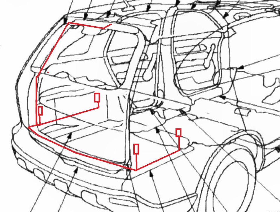 Кузов хонда срв рд1 схема