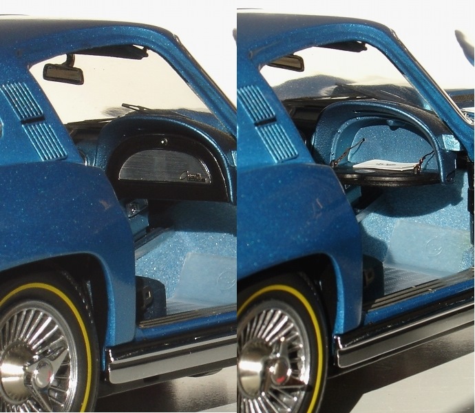 gmp CORVETTE Fastback 1965 1/18サイズ GMP 1:18 Corvette Sting Ray Fastback 1965 vs. AutoArt 1963