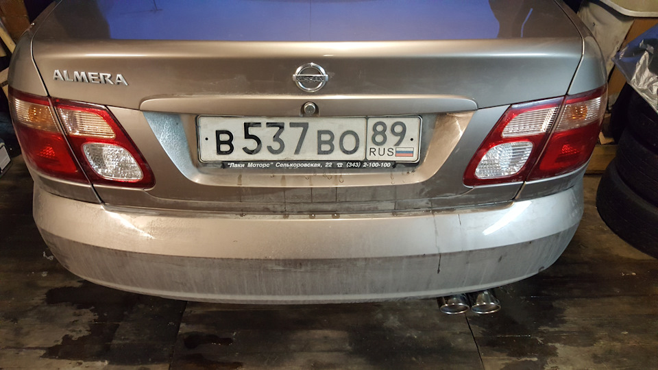 глушитель nissan almera n16