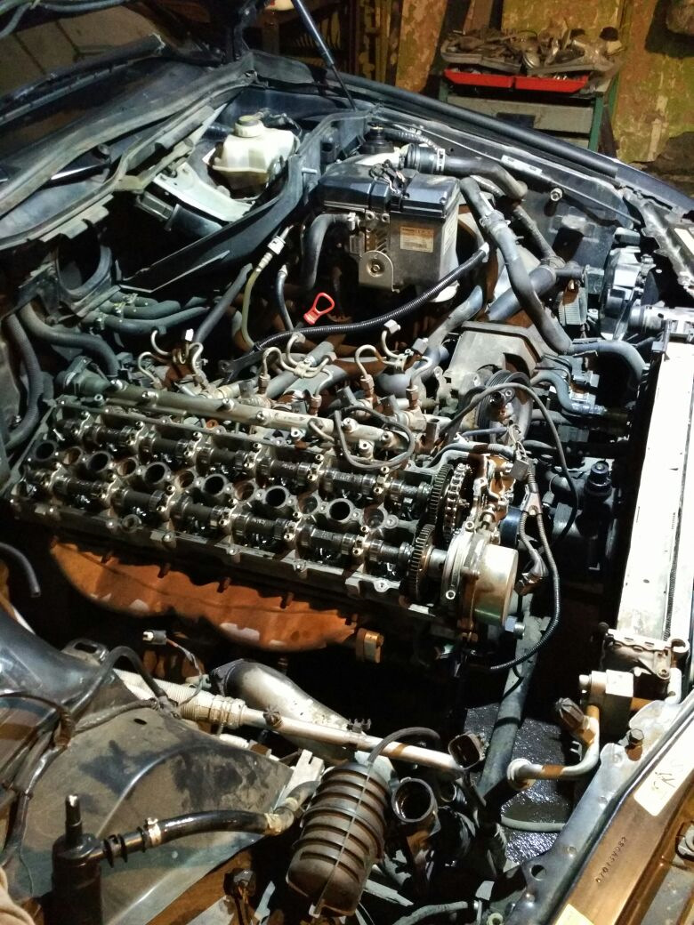 bmw x5 205 двигатель 4.4- цепь когда менять