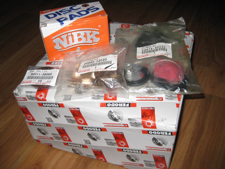 Задние тормоза — Toyota Camry (XV30), 2,4 л, 2004 года | расходники ...