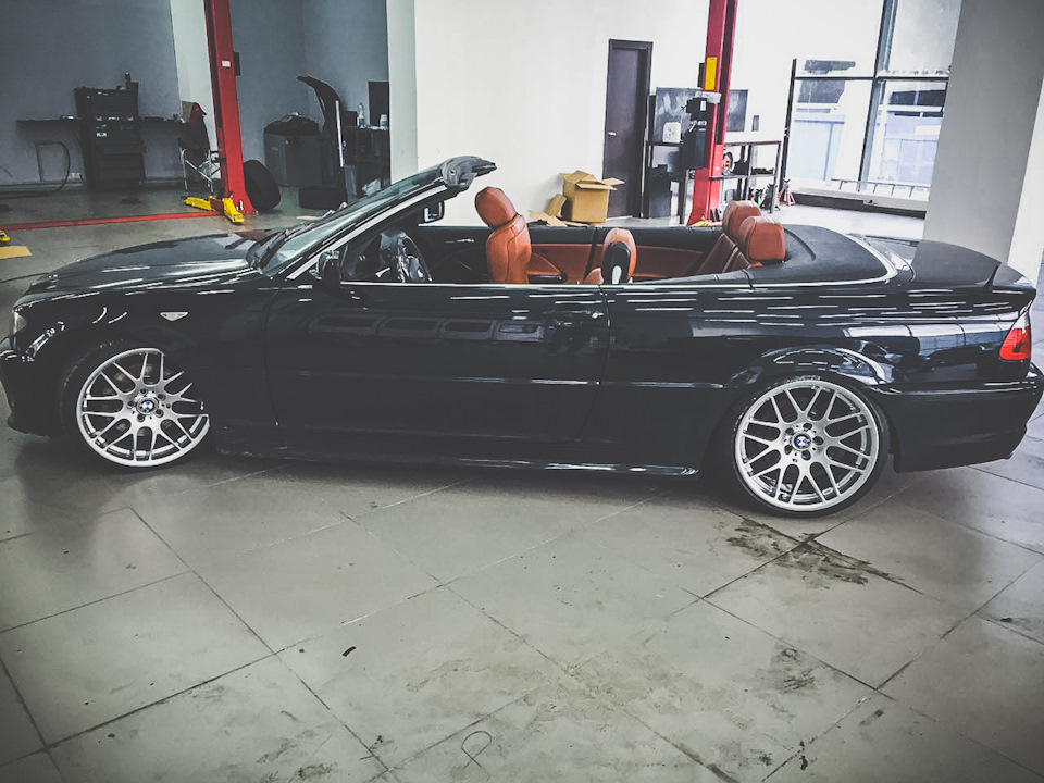 Примерка дисков "BMW Style 163 "CSL" — BMW 3 series Convertible (E46 ...
