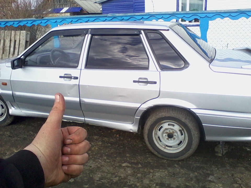 Поменял "Гранаты 2 шт, шаровые опоры 2 шт, передние тормозные колодки ...