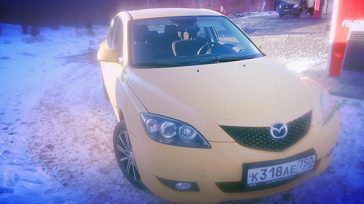 Mazda 3 (1G) BK 1.6 бензиновый 2004 | Желтая бестия на DRIVE2