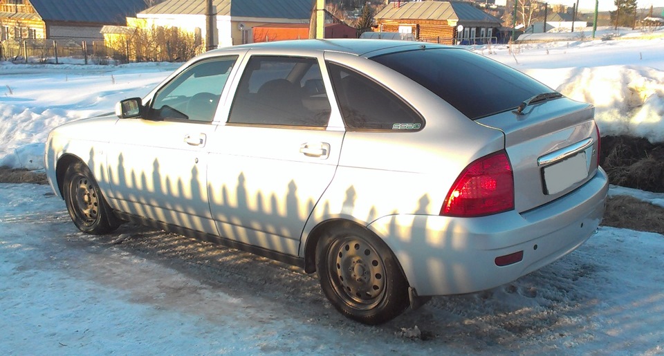 Стойки в черный мат и БК Штат к ГБО — Lada Приора хэтчбек, 1,6 л, 2010 ...