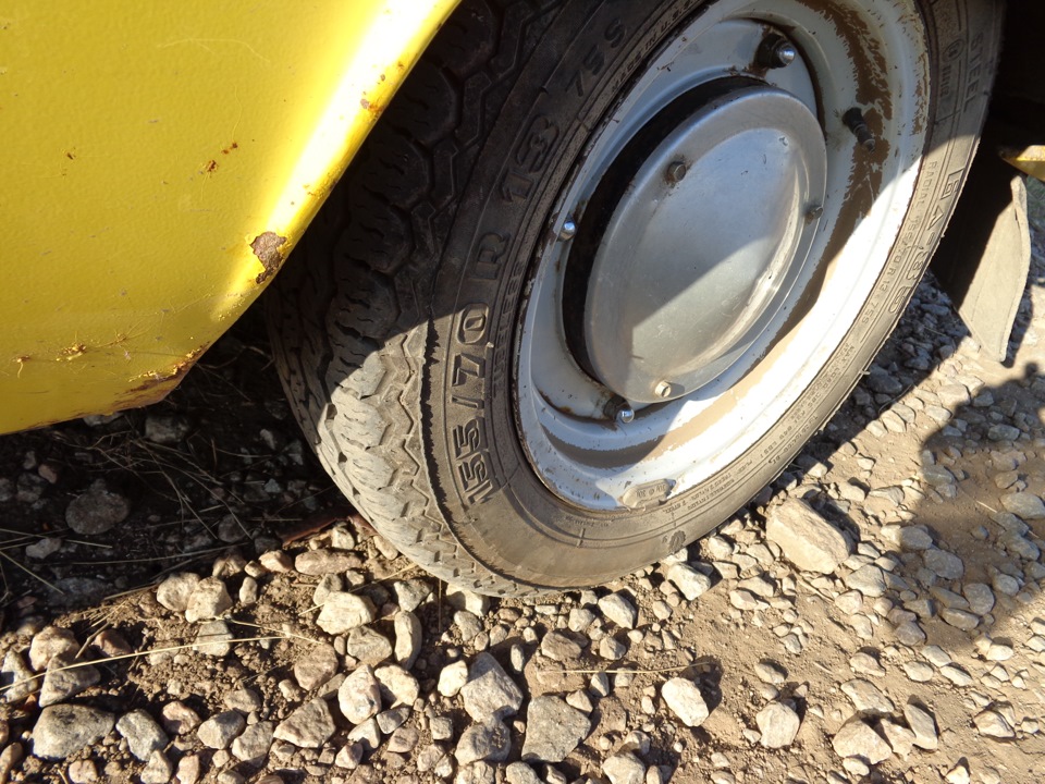 Переобул задние колеса. — ЗАЗ 968, 1 л, 1979 года | шины | DRIVE2