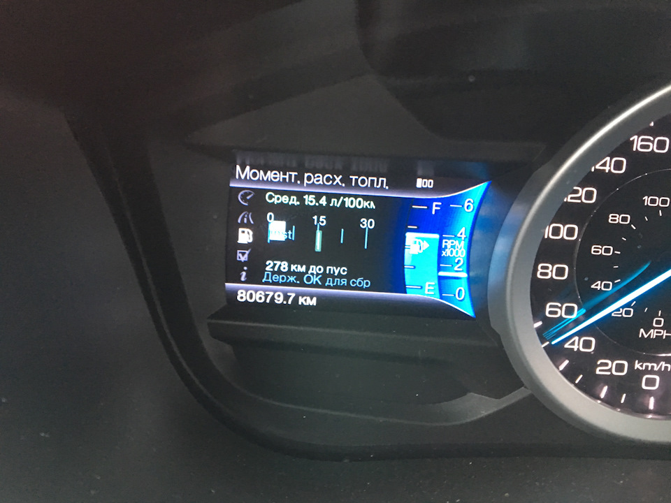 Расход топлива стабилен — Ford Explorer (5G), 3,5 л, 2013 года ...