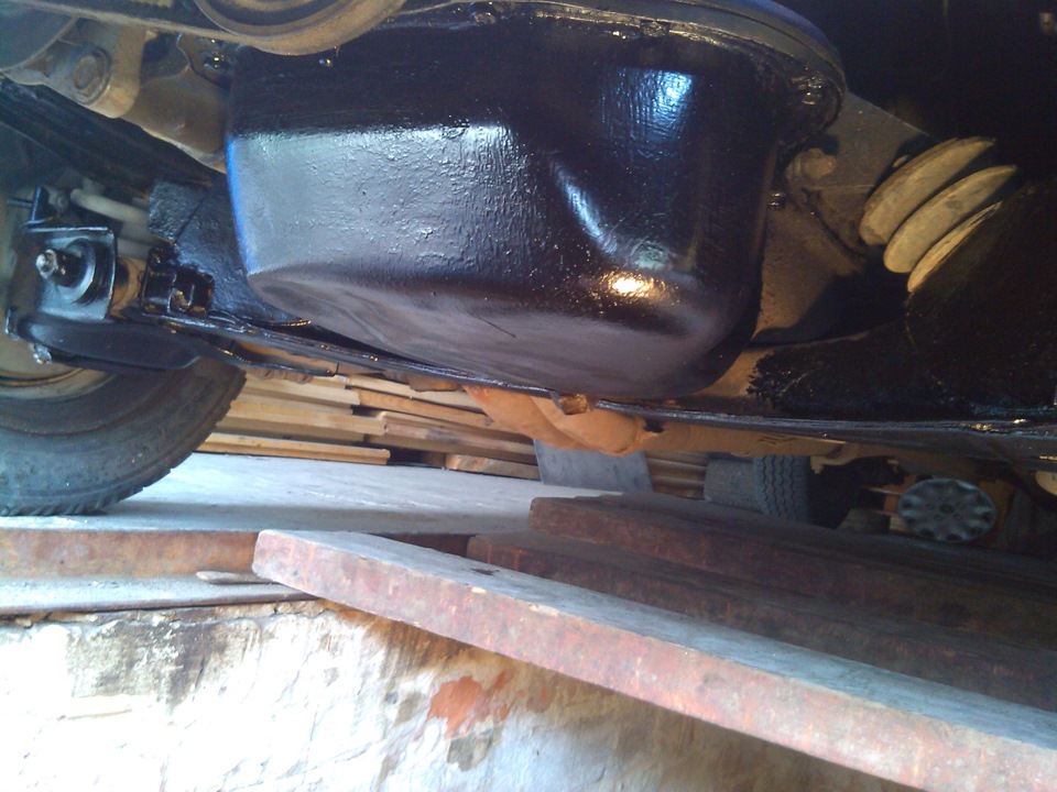 обработка, и замена резинок на стабилизаторе, и покрасил глушак ...