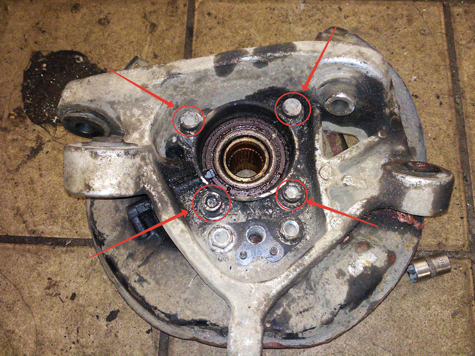 Как поменять ступичные подшипники — Lexus GS (S190), 3 л, 2006 года ...