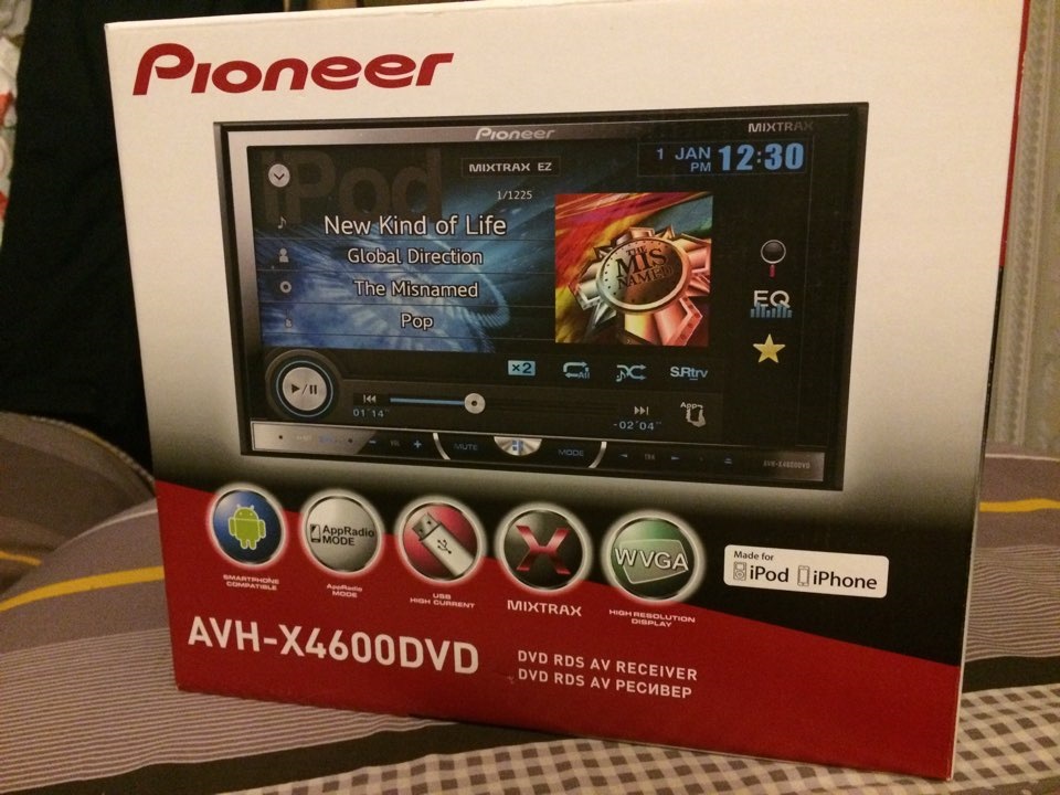Магнитола Pooneer AVH-X4600DVD + камера заднего вида — Opel Astra H, 1 ...