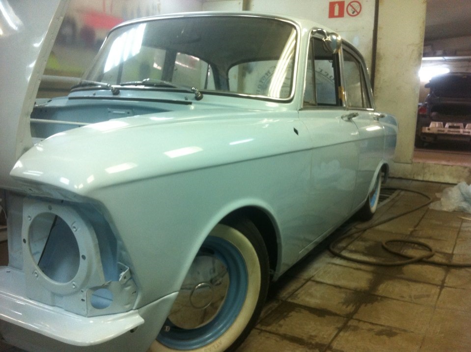 Сборка часть 1. Оперение и зазоры. — ИЖ Москвич 412, 1,5 л., 1973 года ...