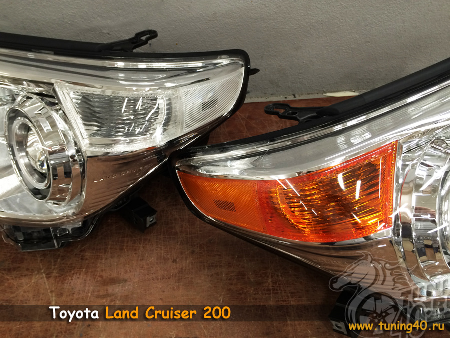 Прозрачные Катафоты (рефлекторы) для Toyota Land Cruiser 200 2012-2015 ...