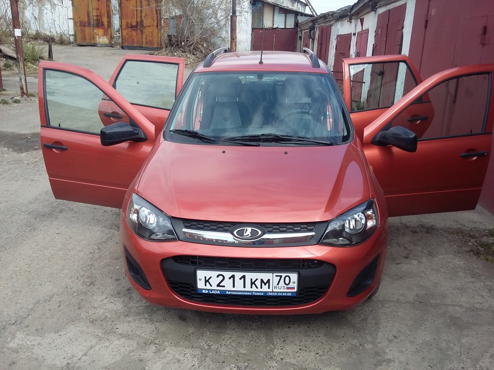 немного уюта, нашел чехлы и оплетку. — Lada Калина 2 универсал, 1,6 л ...