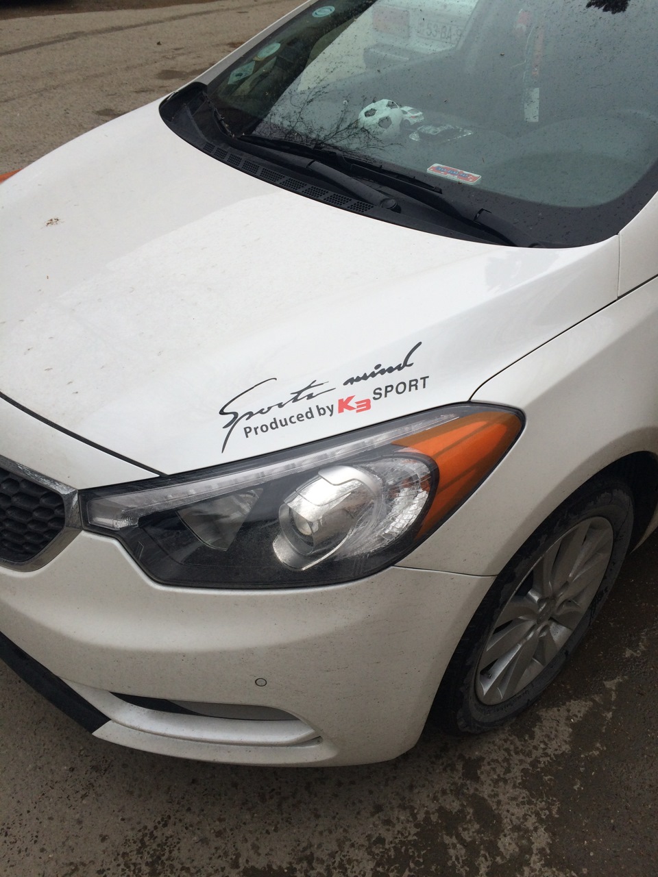 Produced by K3 sport (Наклейка) — KIA Cerato (3G), 1,6 л, 2013 года ...