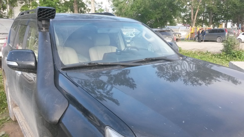 установка шноркеля — Toyota Land Cruiser Prado 150-series, 2,7 л, 2010 ...