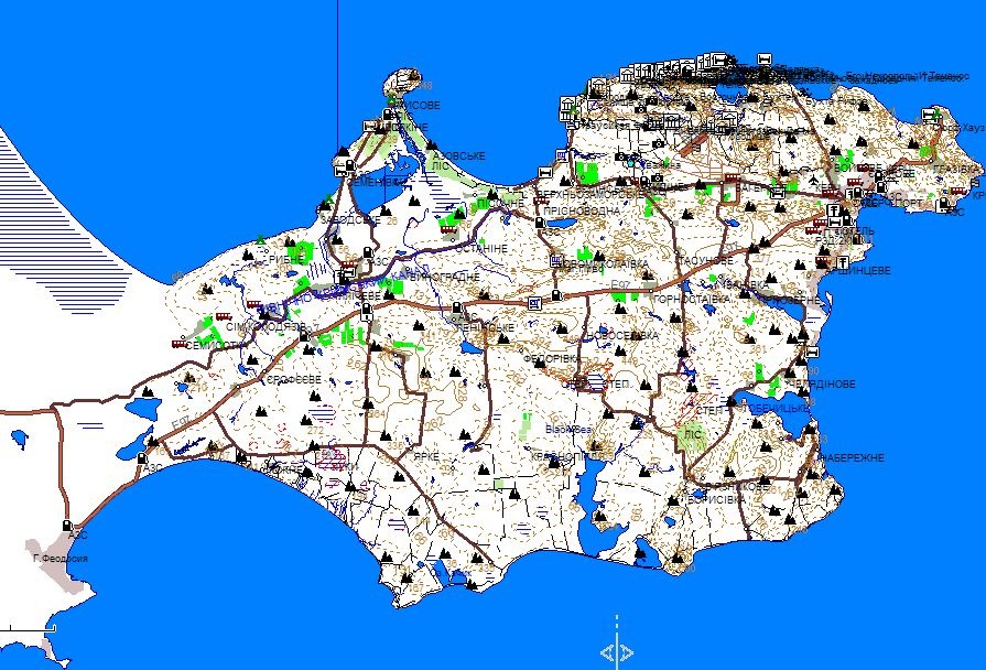 Карта ленинского района крыма подробная