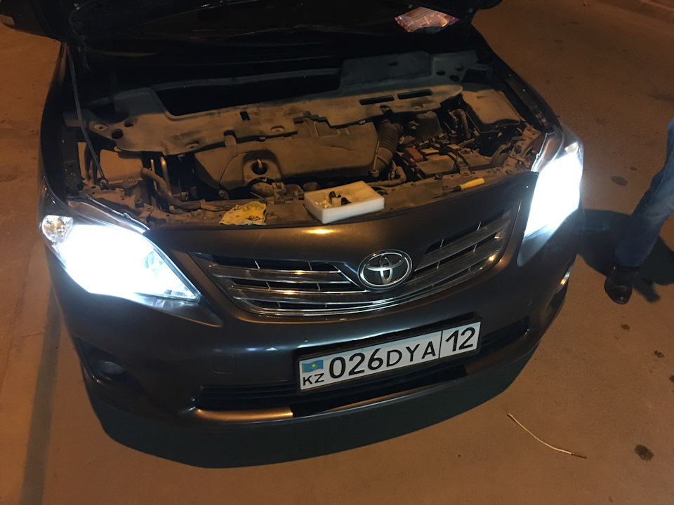 Ближний свет — Toyota Corolla (140/150), 1,6 л, 2012 года | аксессуары ...