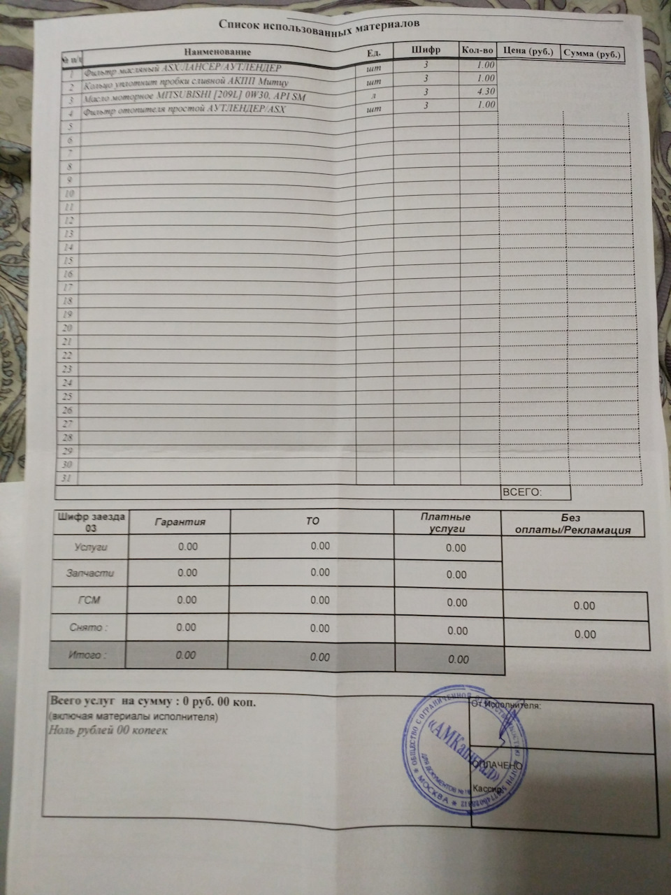 №27. ТО-1 Аутлендер 2018 г.в.2.0 4wd — Mitsubishi Outlander (3G), 2 л ...